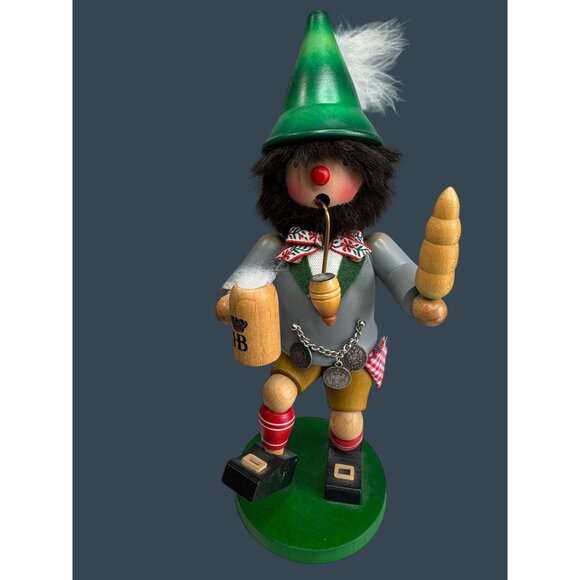 Steinbach Christian Ulbricht Erzgebirge Bavarian Beer Smoker 12" Germany - Picture 2 of 10